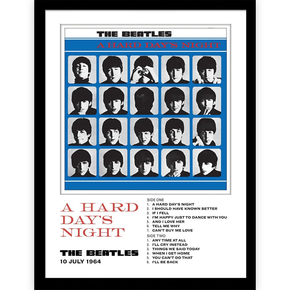 THE BEATLES ビートルズ (結成 65周年 ) - A Hard Day's Night / インテリア額 - PGS